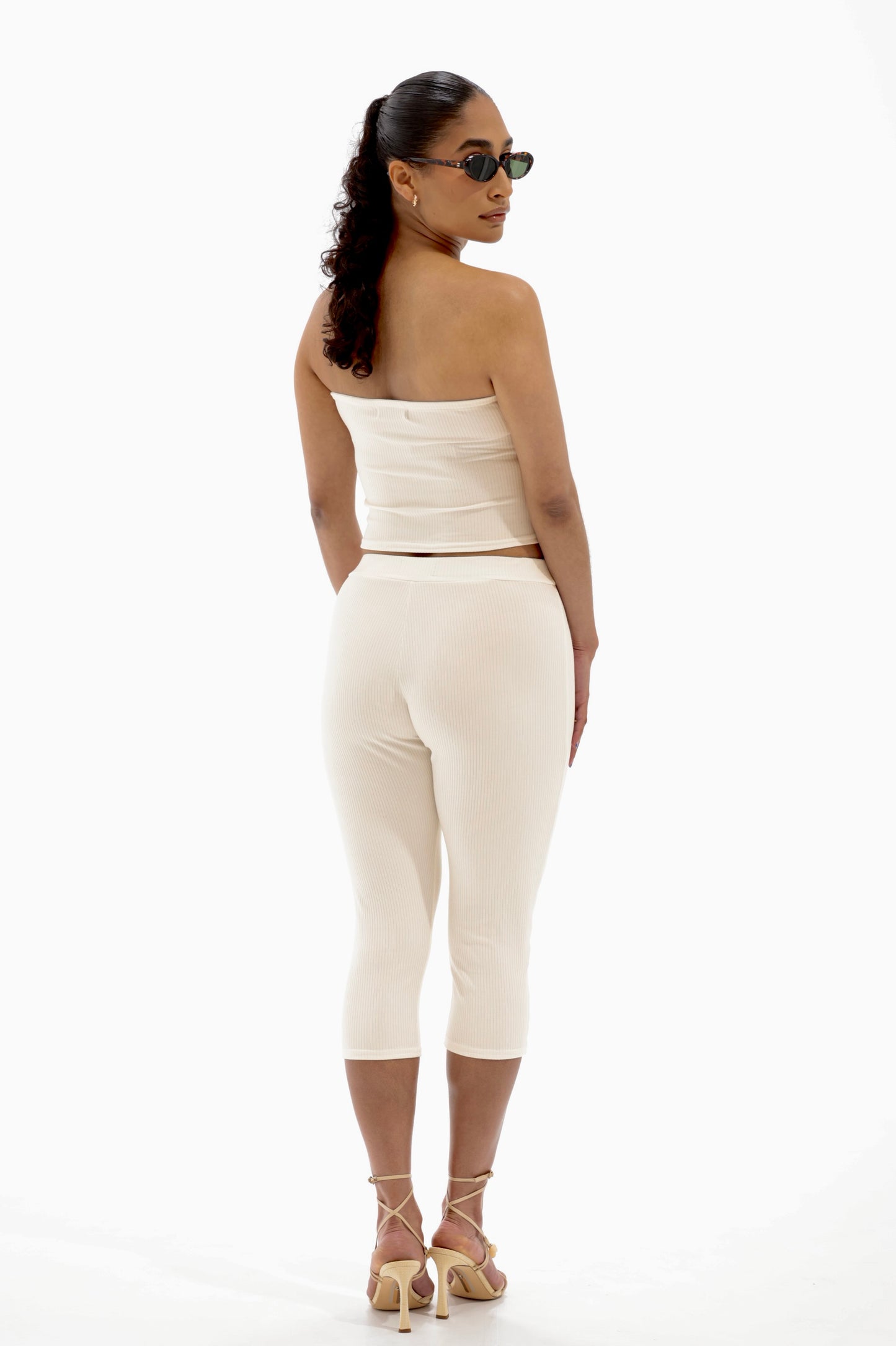 Céline Capris Pants Bamboo Ribbed
