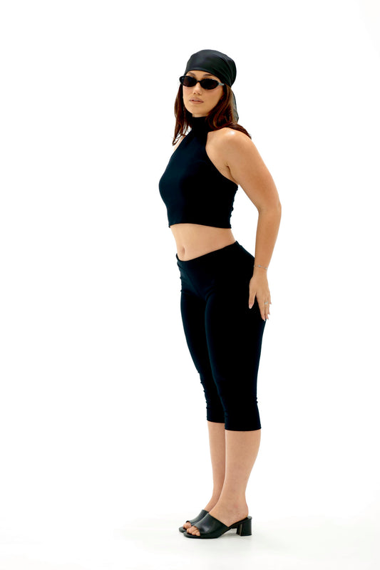 Céline Capris Pants Bamboo Ribbed